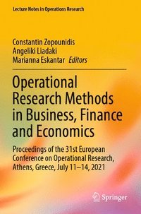 bokomslag Operational Research Methods in Business, Finance and Economics