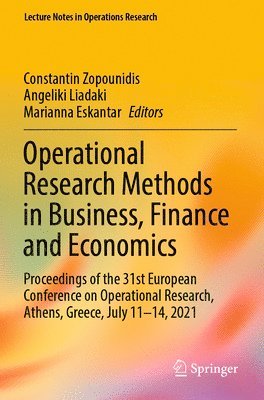 Operational Research Methods in Business, Finance and Economics 1