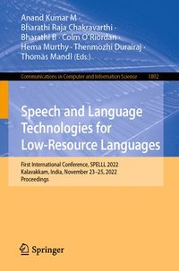 bokomslag Speech and Language Technologies for Low-Resource Languages