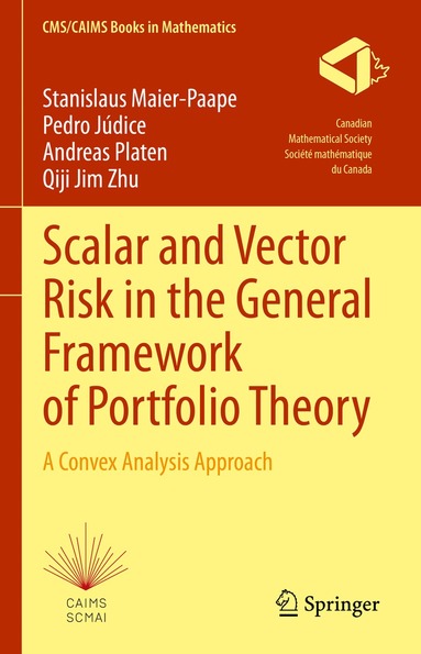 Stanislaus Maier-Paape, Pedro Júdice, Andreas Platen, Qiji Jim Zhu - Scalar and Vector Risk in the General Framework of Portfolio Theory, Inbunden