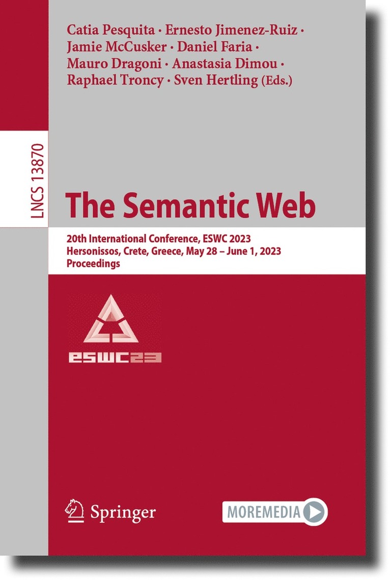 Catia Pesquita, Ernesto Jimenez-Ruiz, Jamie McCusker, Daniel Faria, Mauro Dragoni, Anastasia Dimou, Raphael Troncy, Sven Hertling - Semantic Web, Häftad