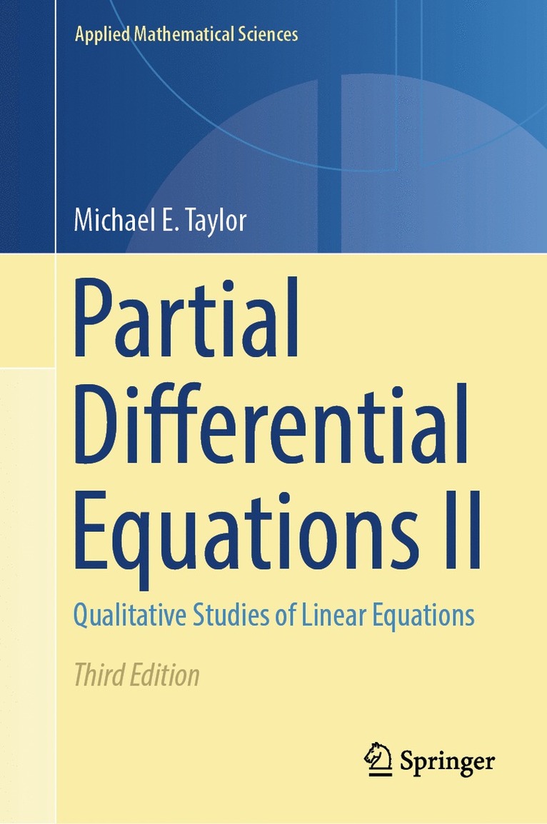 Partial Differential Equations II 1