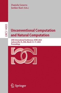 bokomslag Unconventional Computation and Natural Computation