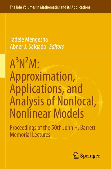 Tadele Mengesha, Abner J. Salgado - A³N²M: Approximation, Applications, and Analysis of Nonlocal, Nonlinear Models, Häftad