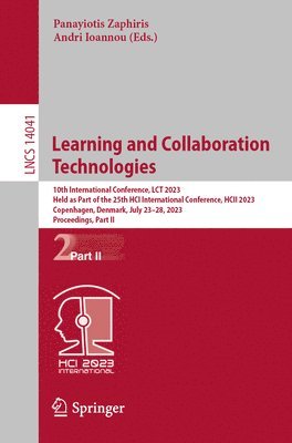 Panayiotis Zaphiris, Andri Ioannou - Learning and Collaboration Technologies, Häftad