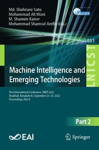 bokomslag Machine Intelligence and Emerging Technologies