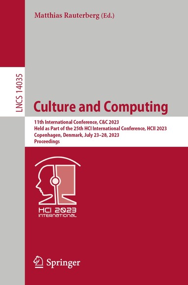 Matthias Rauterberg - Culture and Computing, Häftad