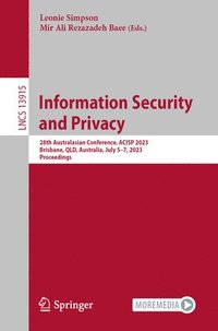 bokomslag Information Security and Privacy