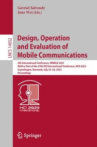 bokomslag Design, Operation and Evaluation of Mobile Communications