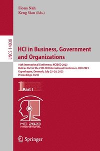 bokomslag HCI in Business, Government and Organizations