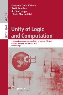 bokomslag Unity of Logic and Computation