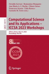 bokomslag Computational Science and Its Applications  ICCSA 2023 Workshops