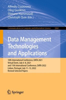 bokomslag Data Management Technologies and Applications