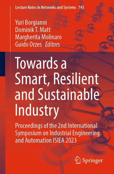 Yuri Borgianni, Dominik T. Matt, Margherita Molinaro, Guido Orzes - Towards a Smart, Resilient and Sustainable Industry, Häftad