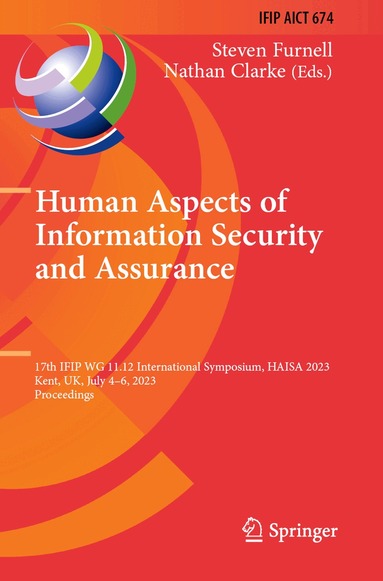 Steven Furnell, Nathan Clarke - Human Aspects of Information Security and Assurance, Häftad