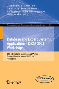 bokomslag Database and Expert Systems Applications - DEXA 2023 Workshops