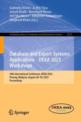 Database and Expert Systems Applications - DEXA 2023 Workshops 1