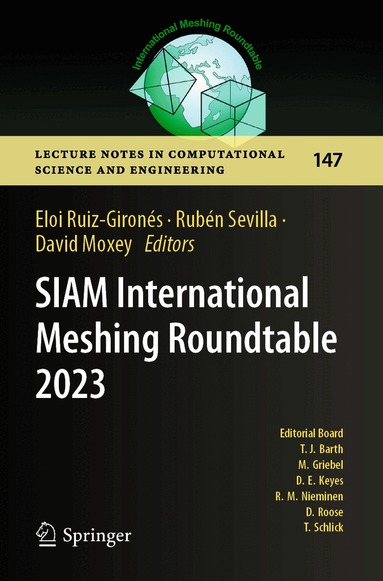 Eloi Ruiz-Gironés, Rubén Sevilla, David Moxey - SIAM International Meshing Roundtable 2023, Häftad