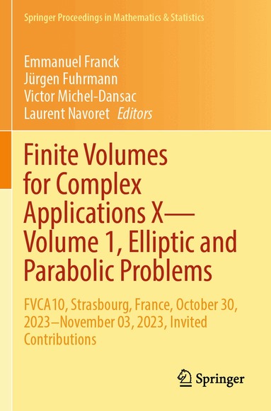 Emmanuel Franck, Jürgen Fuhrmann, Victor Michel-Dansac, Laurent Navoret - Finite Volumes for Complex Applications X—Volume 1, Elliptic and Parabolic Problems, Häftad
