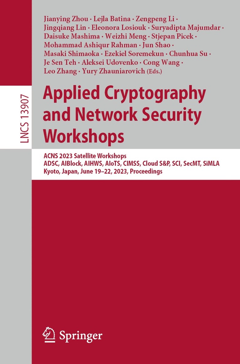 Applied Cryptography and Network Security Workshops 1