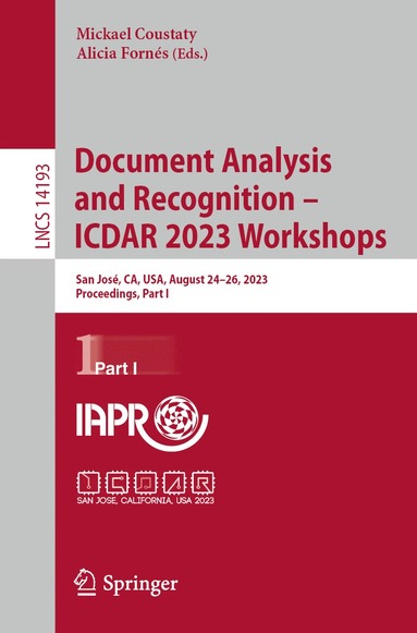 bokomslag Document Analysis and Recognition - ICDAR 2023 Workshops
