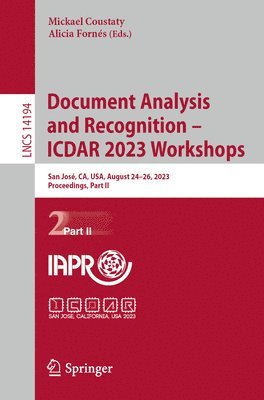 bokomslag Document Analysis and Recognition - ICDAR 2023 Workshops