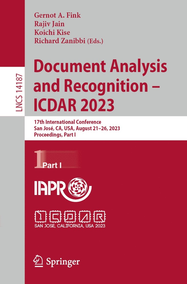 Document Analysis and Recognition - ICDAR 2023 1