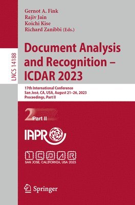 bokomslag Document Analysis and Recognition - ICDAR 2023