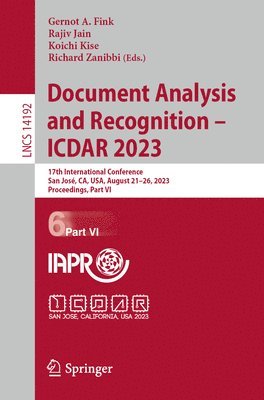 bokomslag Document Analysis and Recognition - ICDAR 2023