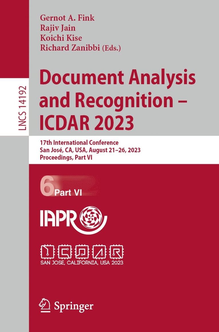 Document Analysis and Recognition - ICDAR 2023 1