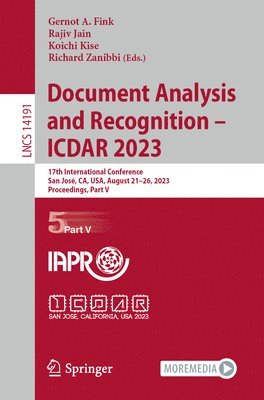 Document Analysis and Recognition - ICDAR 2023 1