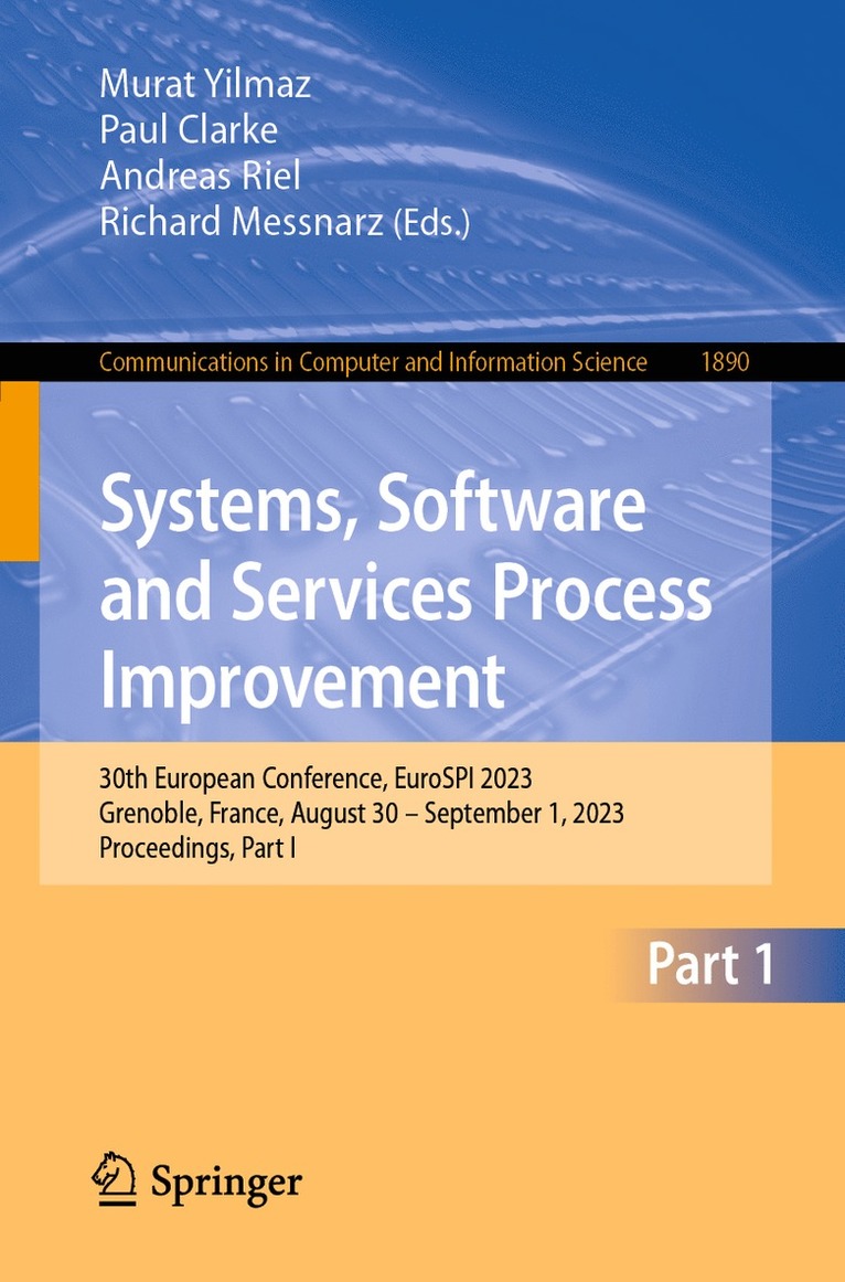 Systems, Software and Services Process Improvement 1