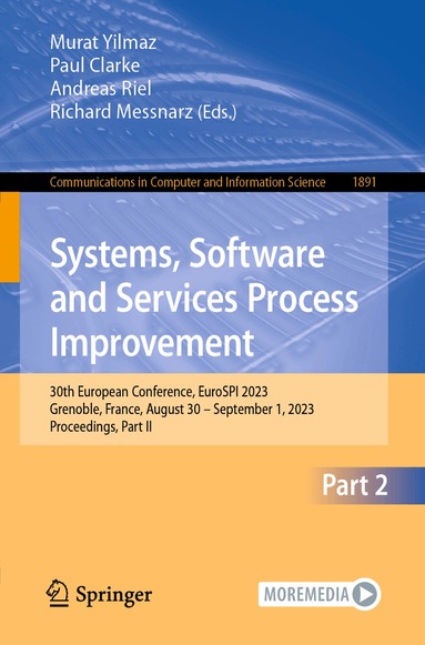 Murat Yilmaz, Paul Clarke, Andreas Riel, Richard Messnarz - Systems, Software and Services Process Improvement, Häftad