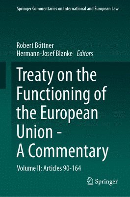 bokomslag Treaty on the Functioning of the European Union - A Commentary