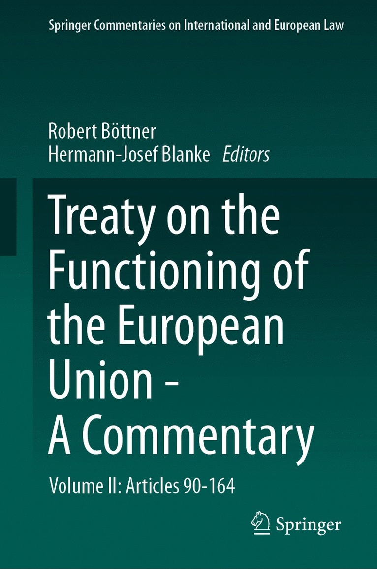 Treaty on the Functioning of the European Union - A Commentary 1