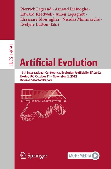 Pierrick Legrand, Arnaud Liefooghe, Edward Keedwell, Julien Lepagnot, Lhassane Idoumghar, Nicolas Monmarché, Evelyne Lutton - Artificial Evolution, Häftad