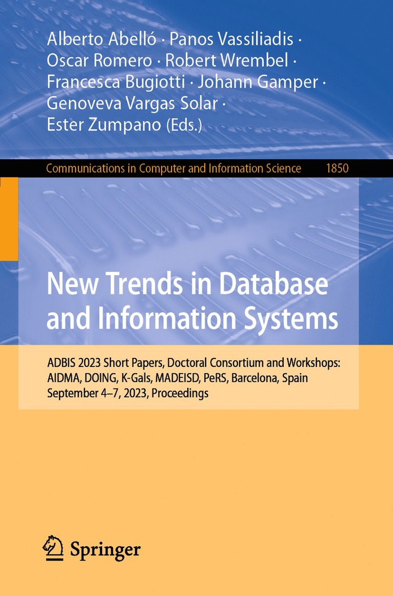 New Trends in Database and Information Systems 1