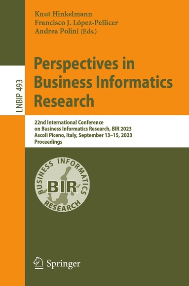 Knut Hinkelmann, Francisco J. López-Pellicer, Andrea Polini - Perspectives in Business Informatics Research, Häftad