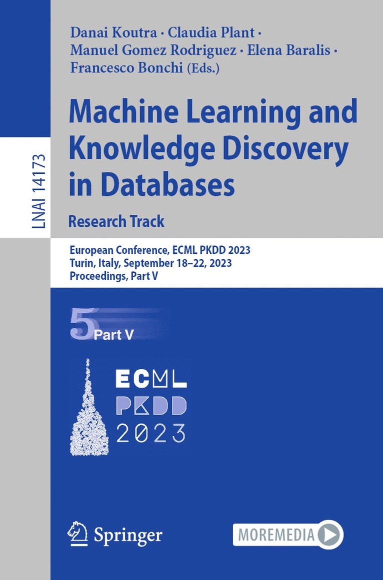 Machine Learning and Knowledge Discovery in Databases: Research Track 1