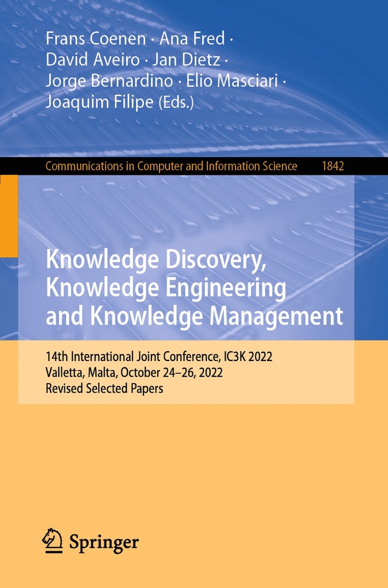 Knowledge Discovery, Knowledge Engineering and Knowledge Management 1