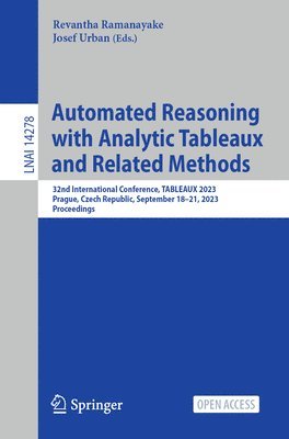 bokomslag Automated Reasoning with Analytic Tableaux and Related Methods