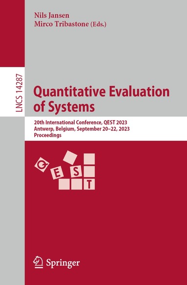 Nils Jansen, Mirco Tribastone - Quantitative Evaluation of Systems, Häftad