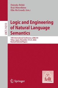 bokomslag Logic and Engineering of Natural Language Semantics