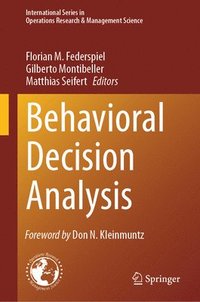 bokomslag Behavioral Decision Analysis