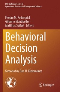 bokomslag Behavioral Decision Analysis