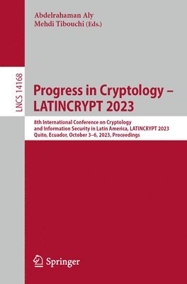 bokomslag Progress in Cryptology  LATINCRYPT 2023