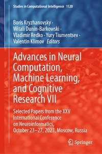 bokomslag Advances in Neural Computation, Machine Learning, and Cognitive Research VII