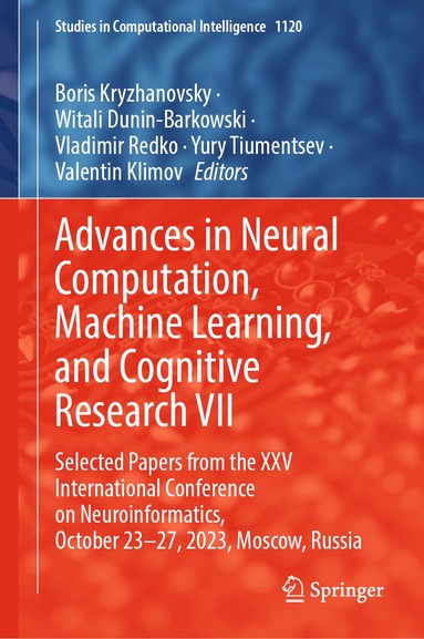 bokomslag Advances in Neural Computation, Machine Learning, and Cognitive Research VII