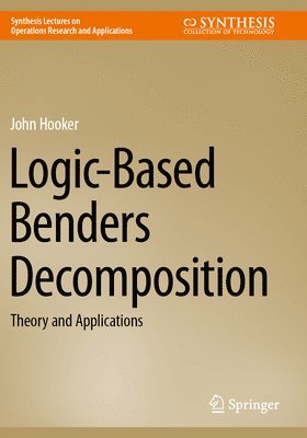 Logic-Based Benders Decomposition