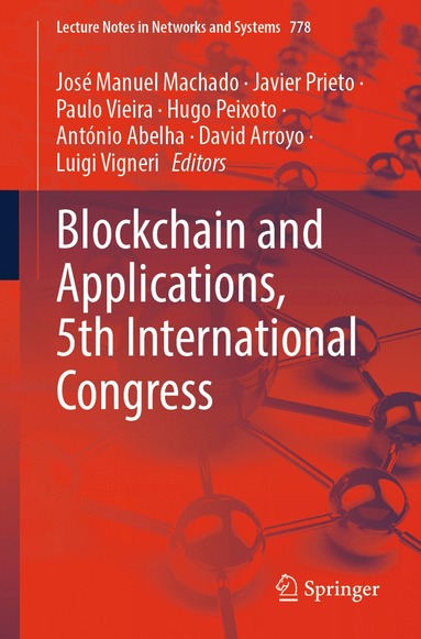 bokomslag Blockchain and Applications, 5th International Congress